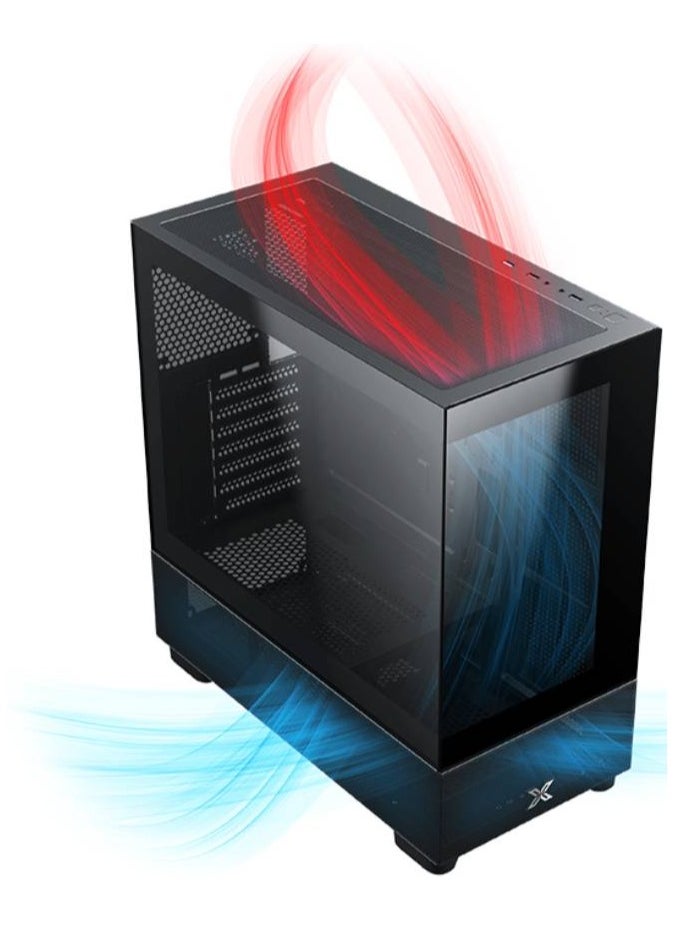 XTREME - Gaming PC With Core i7-12700F Processor/32GB (16GB X 2) DDR5 RAM/1TB SSD/Nvidia GeForce RTX 4070 Graphics Super With Case ATX RGB FAN, Power Supply 750W & Water cooler 360 - Image 1