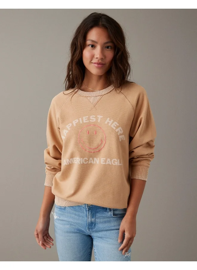 امريكان ايجل AE Funday Graphic Sweatshirt