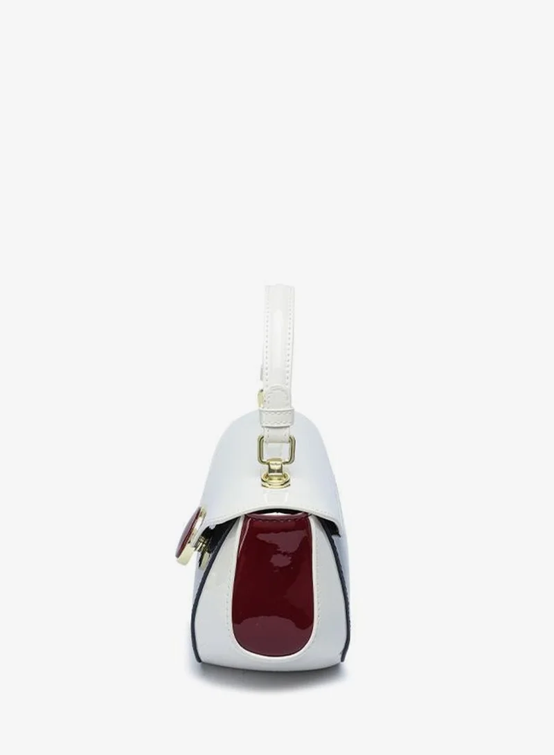 Fyor  Paneled Curved Top-Handle Bag TKC 009 for Women | Best Price UAE