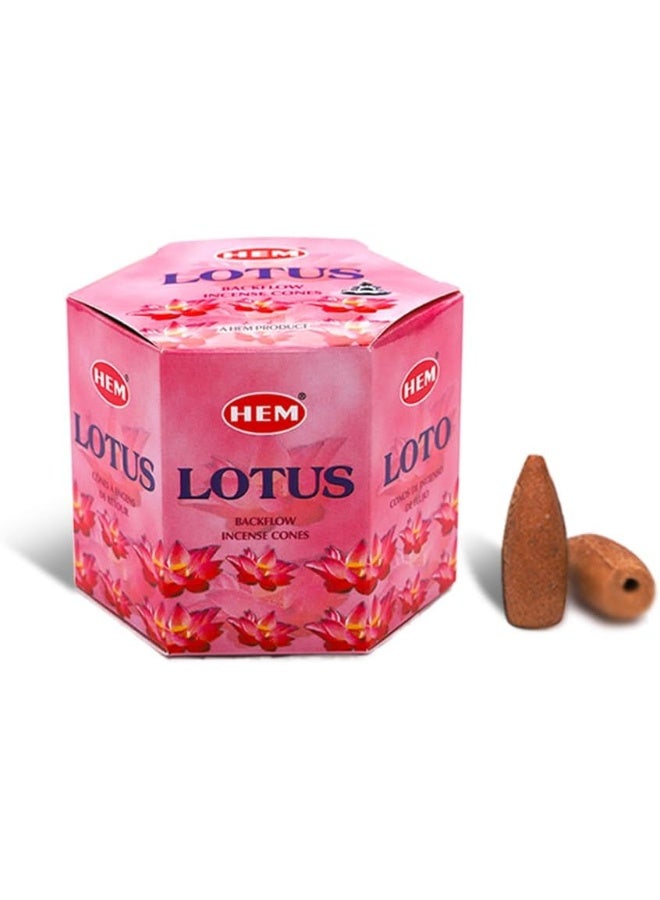 HEM HEM Lotus Backflow Brown Incense Cones  - Image 2