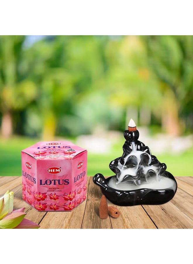 HEM HEM Lotus Backflow Brown Incense Cones  - Image 4