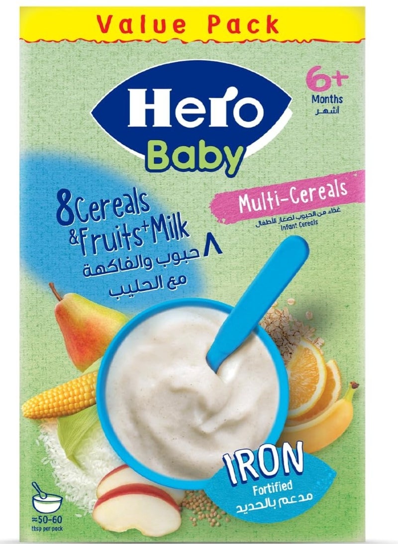 8 Cereals & Fruits With Milk 300 gm