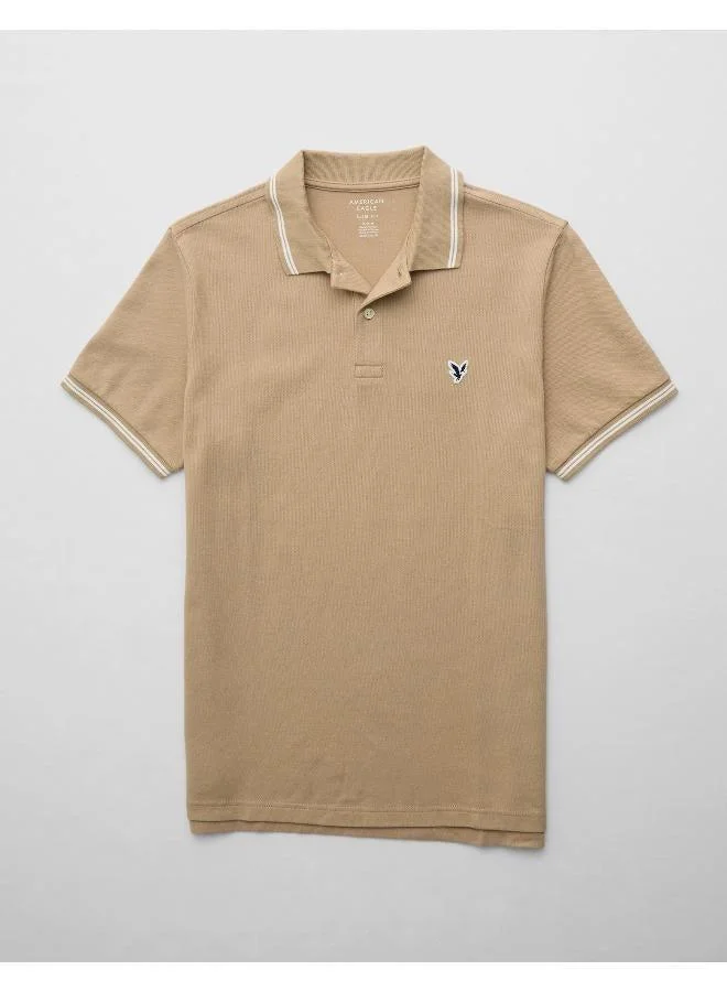 American Eagle AE Slim Fit Pique Polo Shirt