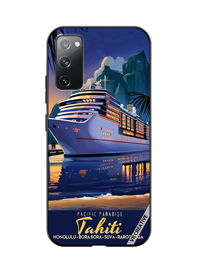 VR CREATIVE Protective Case Cover For Samsung Galaxy S20 FE 5G Pacific Paradise Design Multicolour - Image 1
