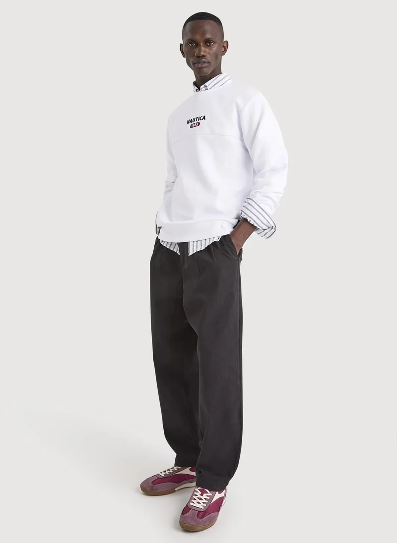 Nautica  Men Halia Hooded Pullover Long Sleeve Sweatshirt  | Best Price UAE