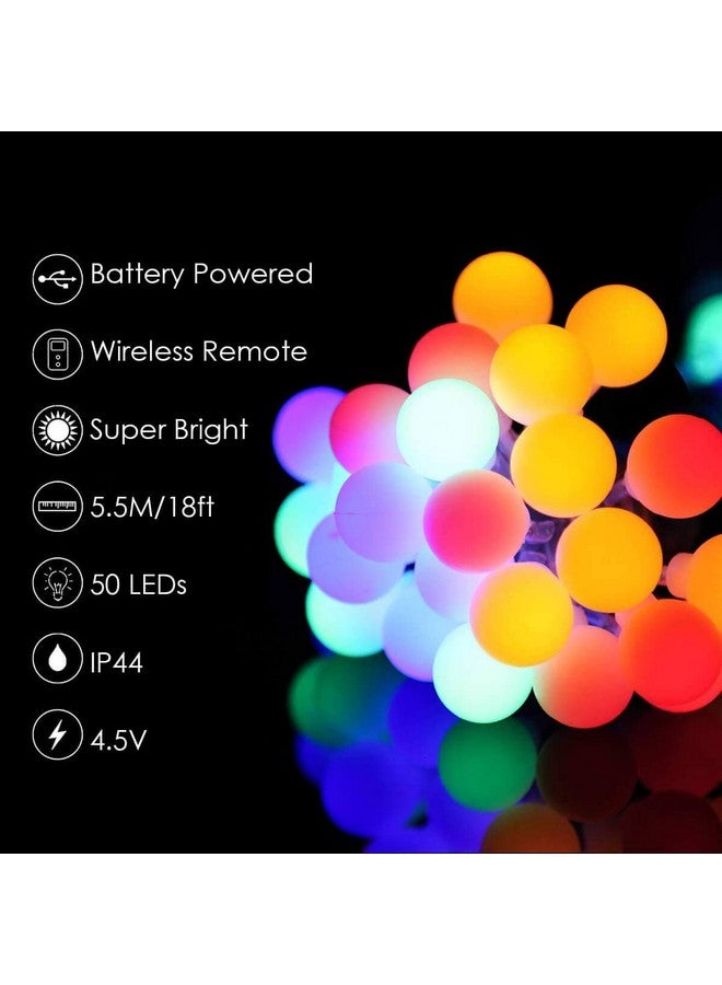 MIRADH Outdoor String Lights, 35 Ft 40 LED RGRB Waterproof Ball Lights, Diwali Lights for Decoration for Home,led Lights for Home Decoration, 8 Modes (Multicolor with Remote) - Image 4
