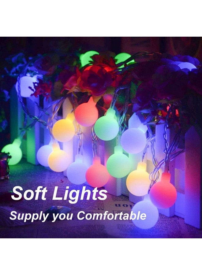 MIRADH Outdoor String Lights, 35 Ft 40 LED RGRB Waterproof Ball Lights, Diwali Lights for Decoration for Home,led Lights for Home Decoration, 8 Modes (Multicolor with Remote) - Image 2