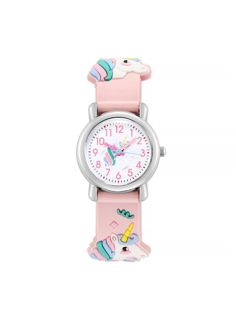 Generic Kids Watch for Boys Girls With Toddler Watch Waterproof Watches With Cartoon Silicone Band Kids Watches Girl Watches Ages 3-12 Sports 3D Lovely Cartoon Digital 7 Color Lights Wrist Watch For Kids  - Image 1
