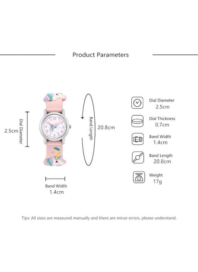 Generic Kids Watch for Boys Girls With Toddler Watch Waterproof Watches With Cartoon Silicone Band Kids Watches Girl Watches Ages 3-12 Sports 3D Lovely Cartoon Digital 7 Color Lights Wrist Watch For Kids  - Image 5