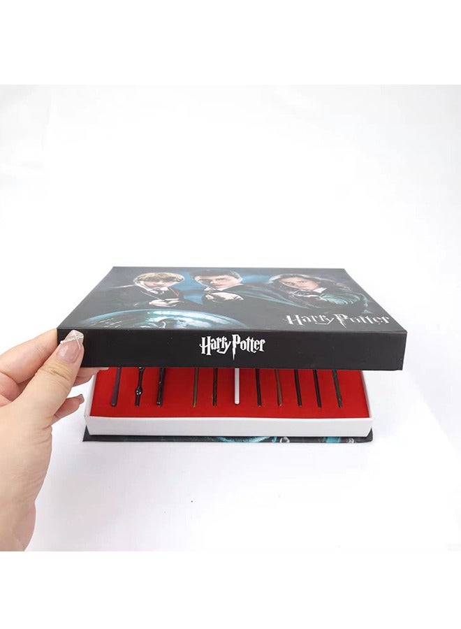 13-Piece Harri Potter Magic Wand Set Kit With Necklace Keychain - Image 4