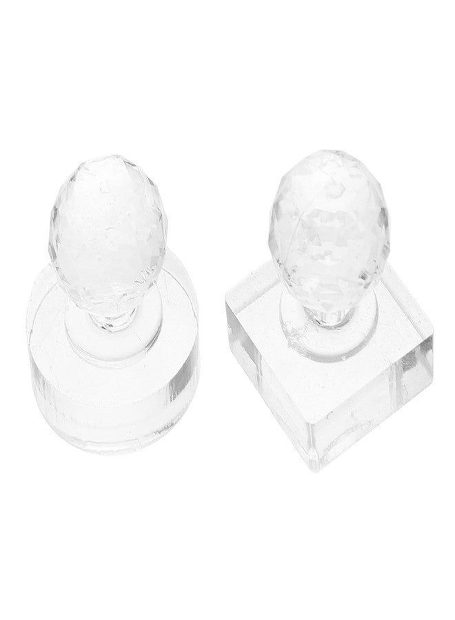 minkissy 2pcs Eyeshadow Pressing Tool Eyeshadow Stamper Blusher Pressing Stamp Eye Shadow Stamper Pressed Stamper Eye Shadow Palette Repairing Tool Highlighter Repair Tool - Image 1
