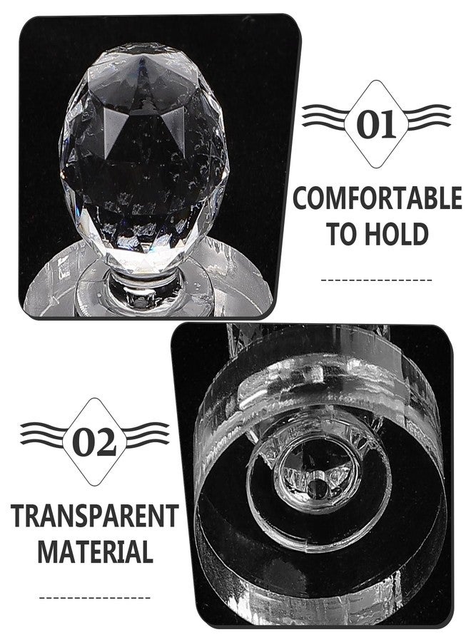 minkissy 2pcs Eyeshadow Pressing Tool Eyeshadow Stamper Blusher Pressing Stamp Eye Shadow Stamper Pressed Stamper Eye Shadow Palette Repairing Tool Highlighter Repair Tool - Image 4