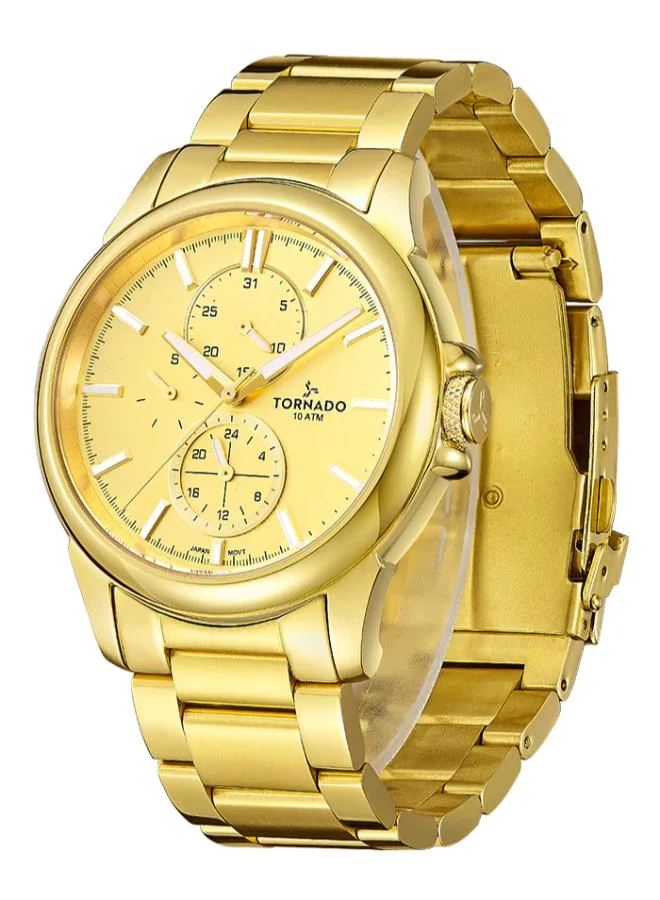 TORNADO Men's Stainless Steel Multi Function Watch T6107-GBGC - 45 mm