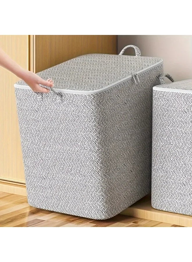 Living 30L Fabric Clothing Organizer with Dividers for Efficient Wardrobe and Drawer Storage of Jeans and Shirts - Image 1