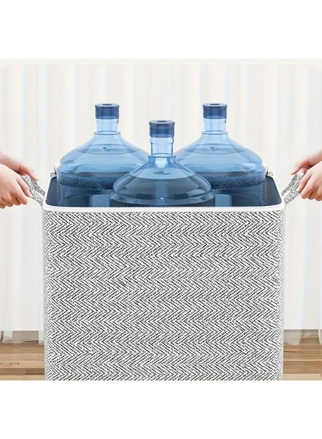 Living 30L Fabric Clothing Organizer with Dividers for Efficient Wardrobe and Drawer Storage of Jeans and Shirts - Image 3