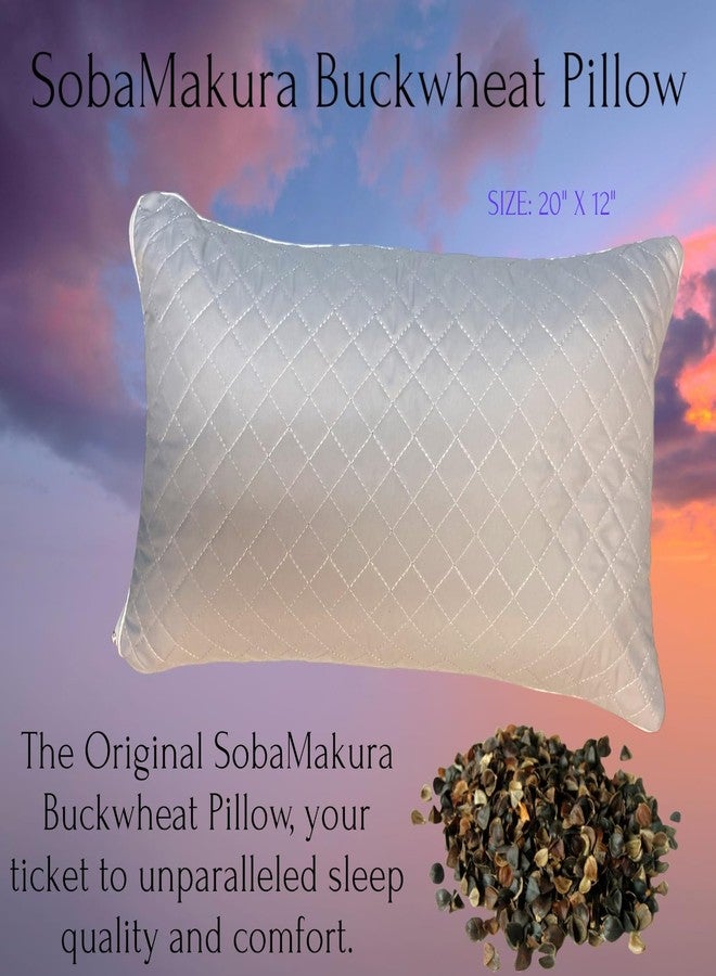 TVTime Direct SobaMakura Buckwheat Pillow - The Original SobaMakura Buckwheat Pillow - Grey - Image 3