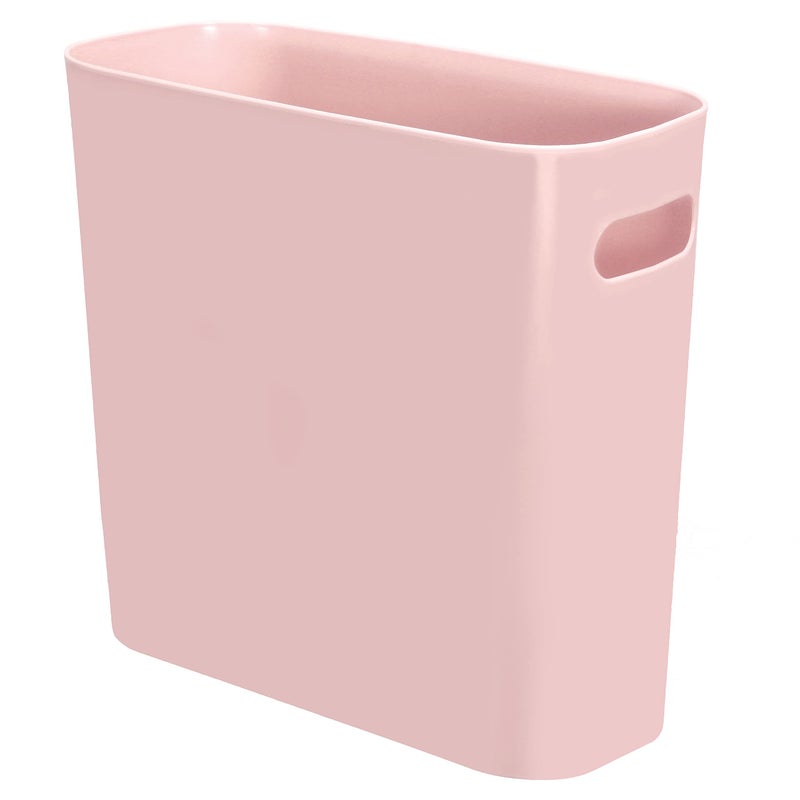 Youngever 1.5 Gallon Slim Trash Can, Plastic Garbage Container Bin, Small Trash Bin with Handles for Home Office, Living Room, Study Room, Kitchen, Bathroom (1 Pack Pink) - Image 1