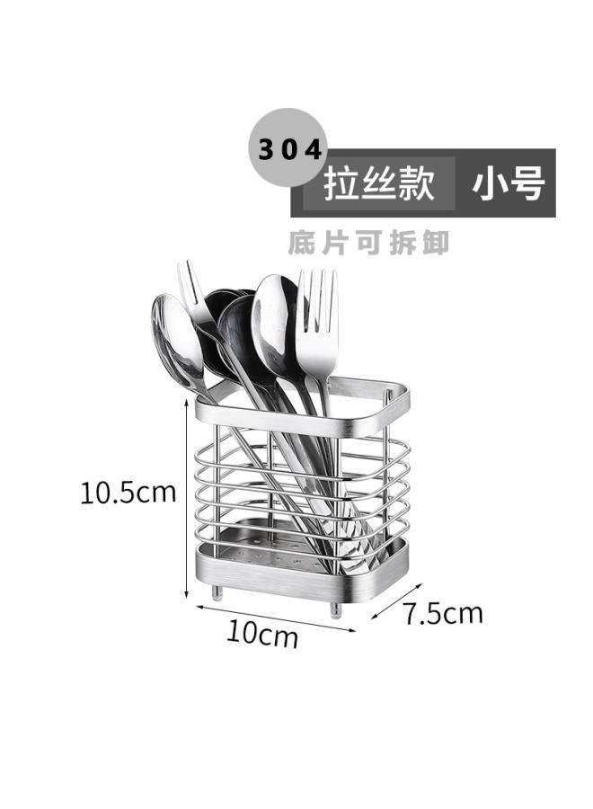 Wall-mounted Stainless Steel Chopsticks Holder Chopsticks Cage Thickened Chopsticks Holder Chopsticks Storage Box Kitchen Supplies Tableware Draining Rack
