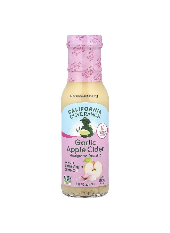 California olive ranch - California Olive Ranch, Garlic Apple Cider Vinaigrette Dressing, 8 fl oz (236 ml) - Image 1