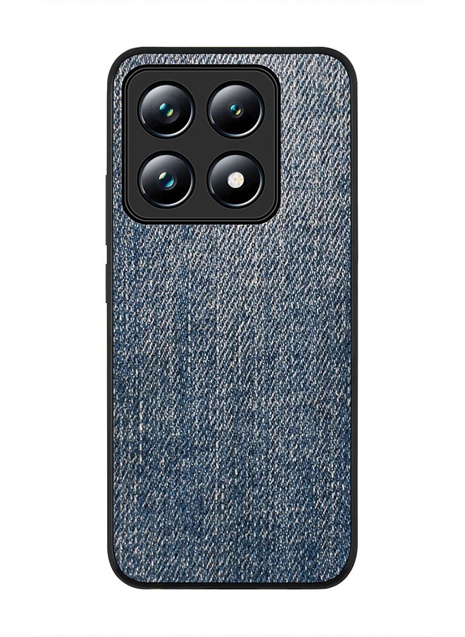 Stylizedd For Xiaomi 14T pro Case,Slim fit Camera Protection, Shockproof Thin Phone cover - Dark Denim Print  - Image 1