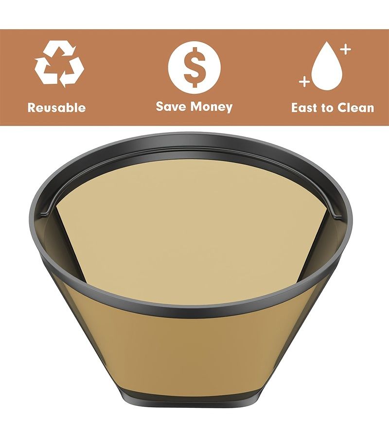 1pc Reusable Stainless Steel Coffee Filter for Home and Office - Image 5