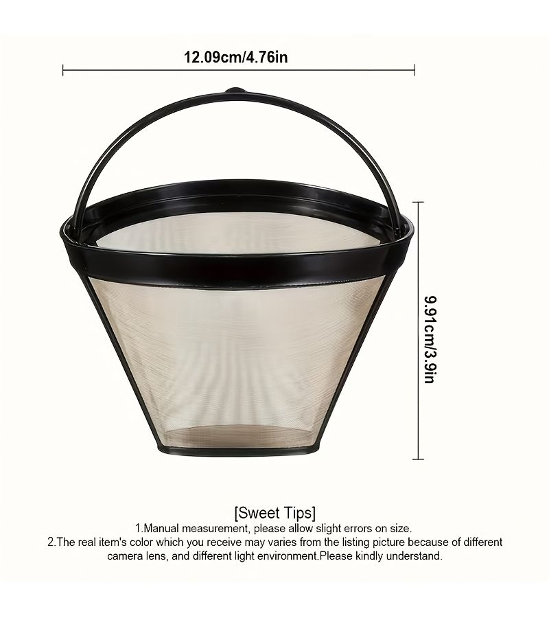 1pc Reusable Stainless Steel Coffee Filter for Home and Office - Image 2