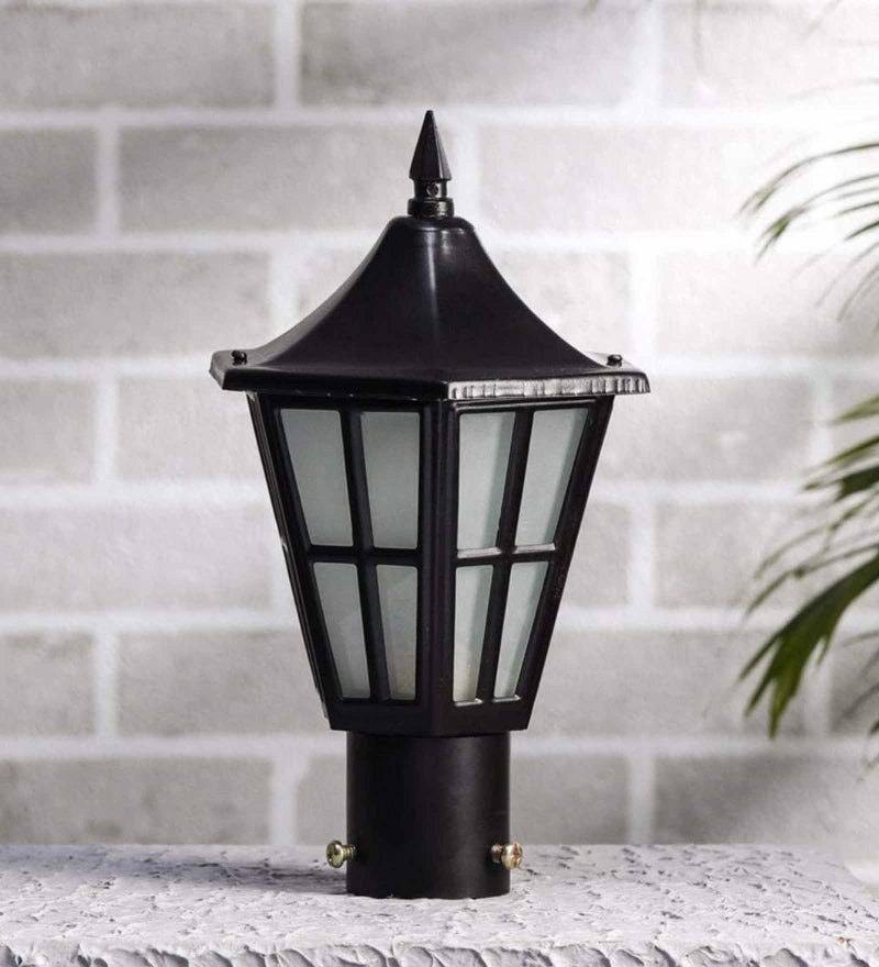 WHITERAY Pillar Mounted Post Light Flower Pattern Outdoor Main Gate Light Fixture Perfect for Boundary Walls, Driveway Gates, Patio, Pathway, Fence & Home Entrances (Without Bulb) - Image 3