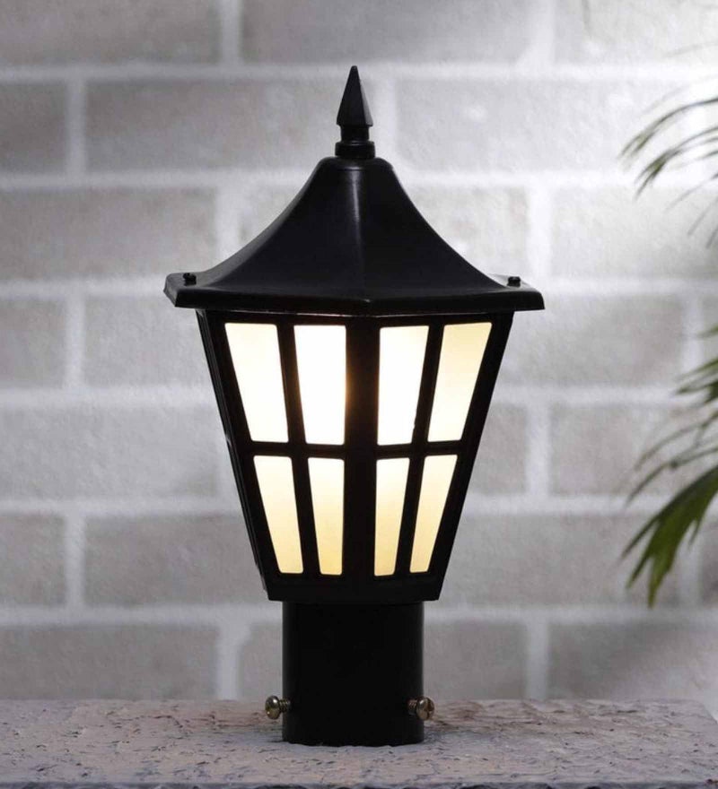 WHITERAY Pillar Mounted Post Light Flower Pattern Outdoor Main Gate Light Fixture Perfect for Boundary Walls, Driveway Gates, Patio, Pathway, Fence & Home Entrances (Without Bulb) - Image 4