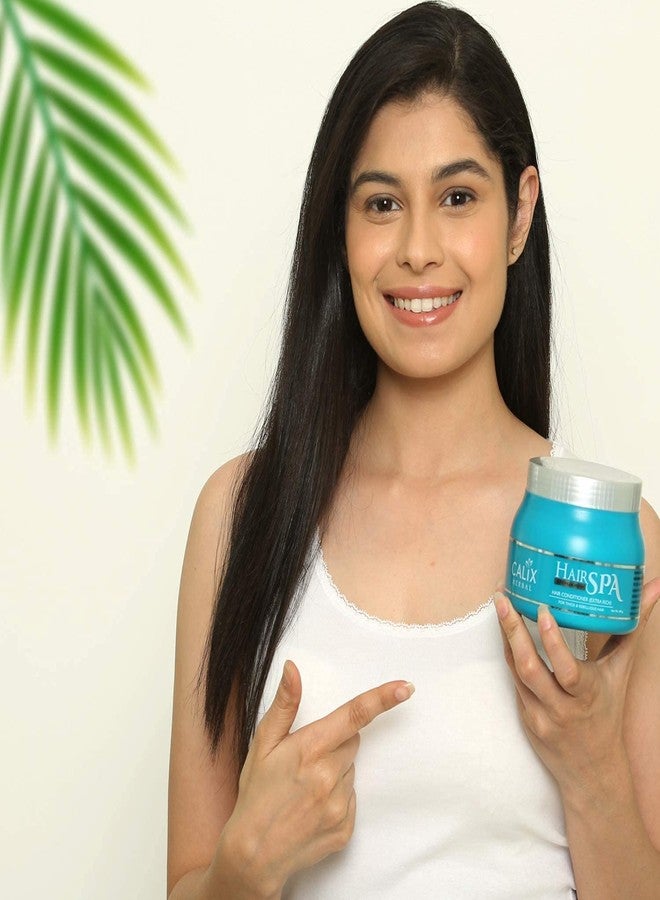 كلاليكس هيربال بلسم الشعر العضوي بالأعشاب من كاليكس بخلاصة الصبار (غني جدًا) - مجموعة سبا أيورفيدية للشعر مع زيت لنمو الشعر، لتكثيف الشعر وتقويته وتغذية فروة الرأس، مناسب للرجال والنساء وجميع أنواع الشعر - 490 غرام - Image 3