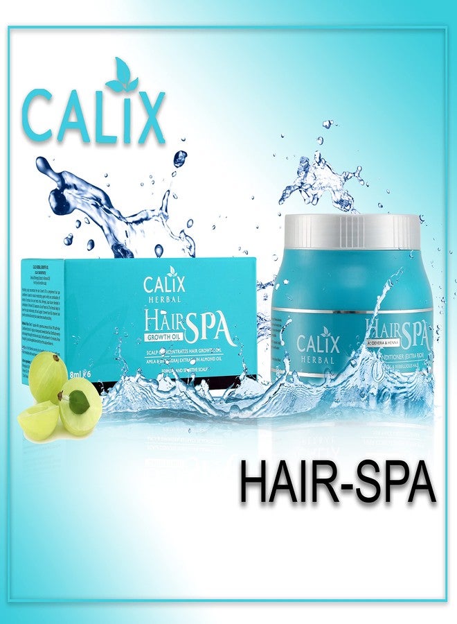كلاليكس هيربال بلسم الشعر العضوي بالأعشاب من كاليكس بخلاصة الصبار (غني جدًا) - مجموعة سبا أيورفيدية للشعر مع زيت لنمو الشعر، لتكثيف الشعر وتقويته وتغذية فروة الرأس، مناسب للرجال والنساء وجميع أنواع الشعر - 490 غرام - Image 2