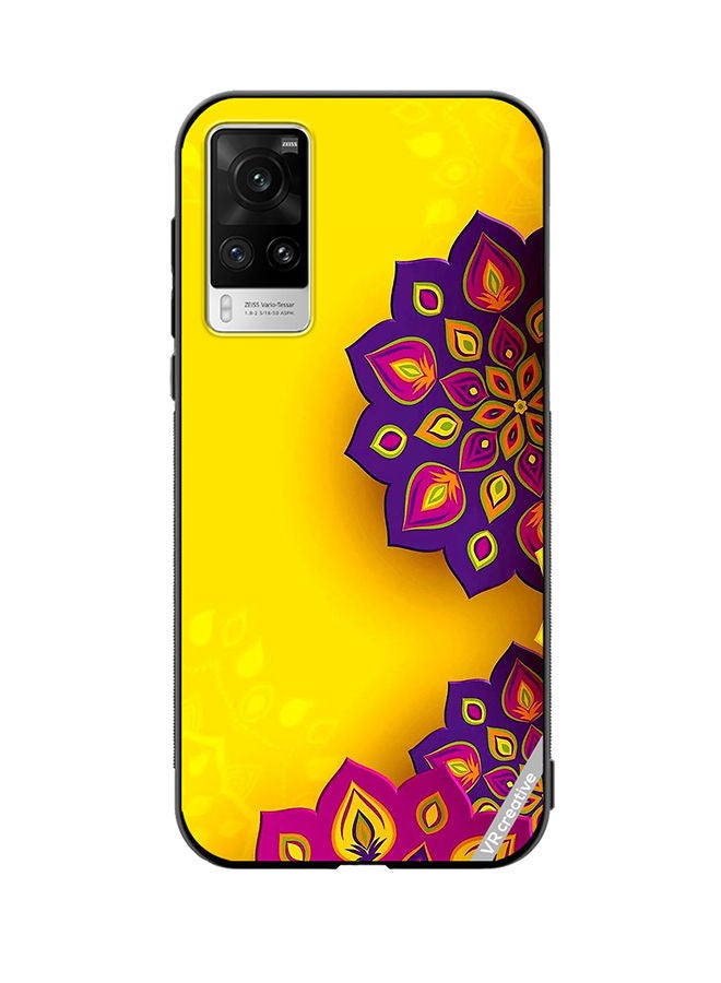 VR CREATIVE Protective Case Cover For Vivo X60 Pro Flower Design Multicolour - Image 1