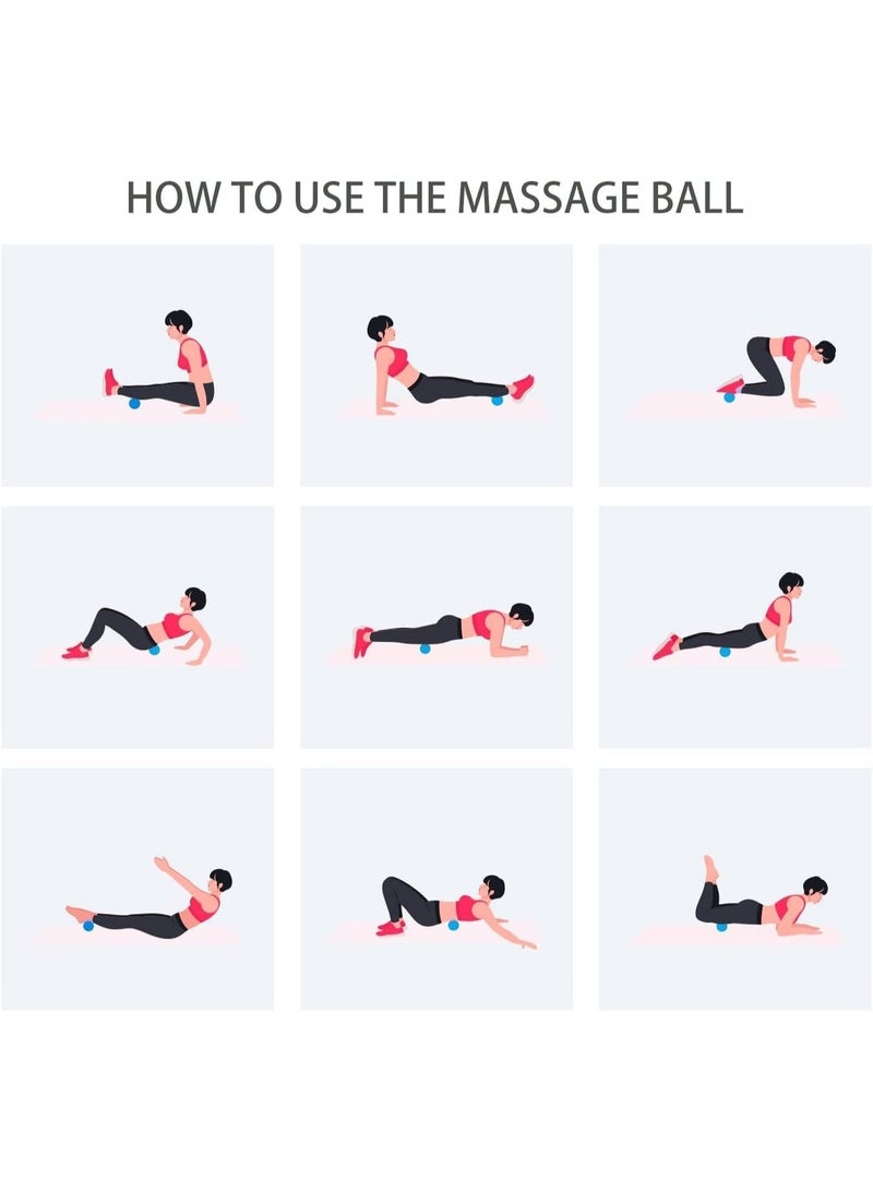 CLENEA Hard Lacrosse Massage Ball Set of 2 – Firm Trigger Point Balls for Deep Tissue Massage, Yoga, Physical Therapy, Myofascial Release, and Muscle Relaxation - Image 3