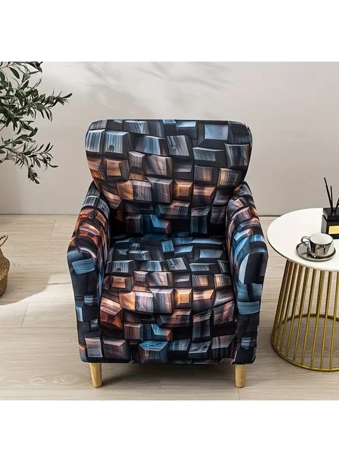 غطاء كرسي ذو عروق عميقة للحب قابل للتمدد مطبوع ثلاثي الأبعاد ناعم قابل للتنفس مرن قابل للغسيل في الغسالة صديق للحيوانات الأليفة - Image 5