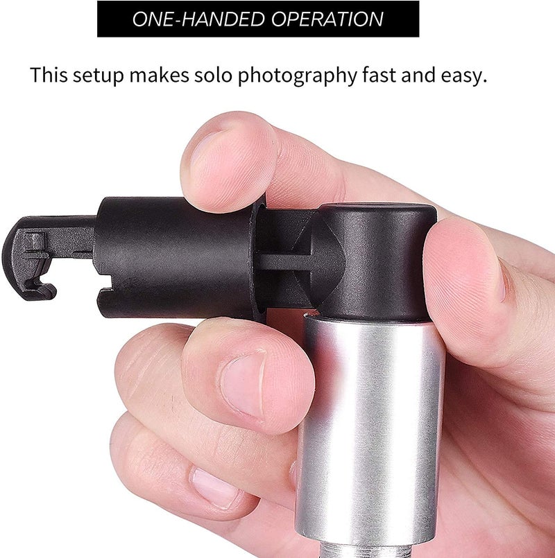 SHOPEE Portable Photography Background and Reflector Disc Holding Clip, Light Reflector Holder Clamp, Mountable on Light Stand Tripod, for Photo and Video Studio (Pack of 1) - Image 4