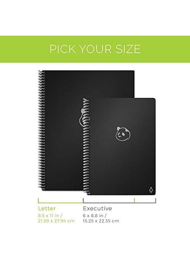 Rocketbook - Smart Reusable Notebook Executive Size Panda Planner With Daily Weekly And Monthly Pages Midnight Blue 15.24 Cm X 22.4 Cm - Image 1