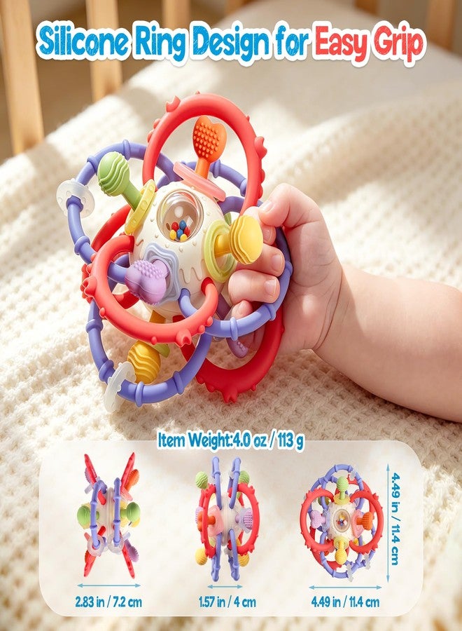 TOHIBEE Baby Sensory Teething Toys 0-6 6-12 Months, Silicone Teether Rattle Toy - Image 5