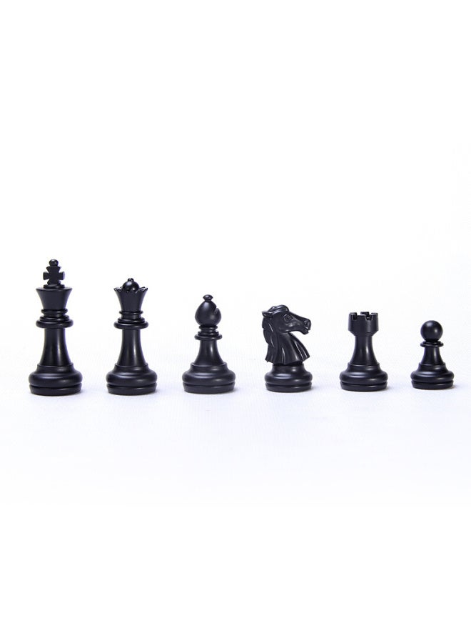 Ub International Chess Set, Black And White Magnetic Folding Portable, For Adults, Children, Students, Teaching Use, 4812b-c - Image 3