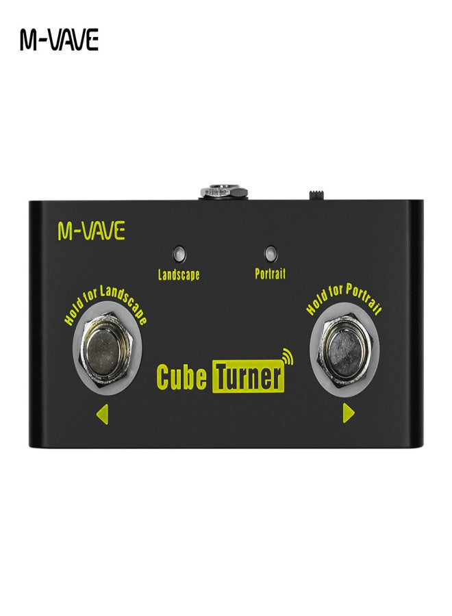 M-VAVE Cube Turner Wireless Page Turner Pedal Rechargeable Music Sheet Turner Supports Looper Connection Compatible with Android iOS Smartphones Tablets - Image 4