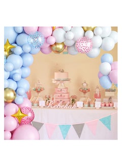 KASTWAVE Balloon Garland Arch Kit 103 Balloons Set Pink Blue Gold Metallic Balloons Star Foil Balloons Decorations for Boys Girls Gender Reveal Baby Shower Birthday Party Wedding Decor Supplies  - Image 5
