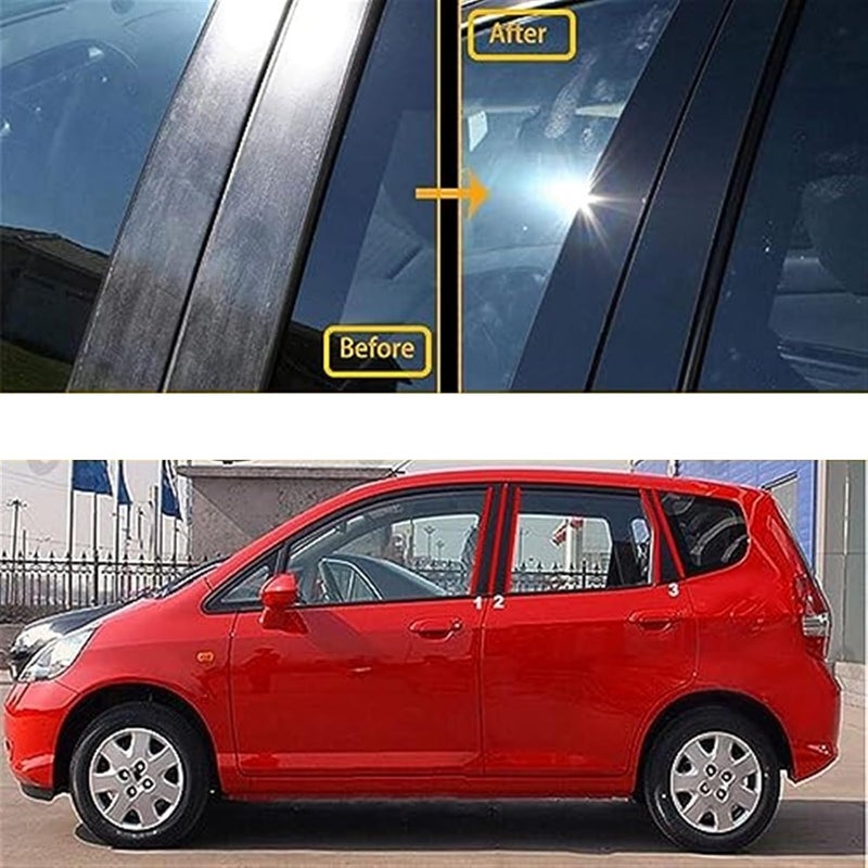 Wivplex Glossy Black Door Window Trim for JAZZ Hatchback - Image 3