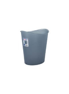 Sterilite Sturdy Plastic Oval Shaped Waste Basket Grey 11.4 L 1031  - Image 2