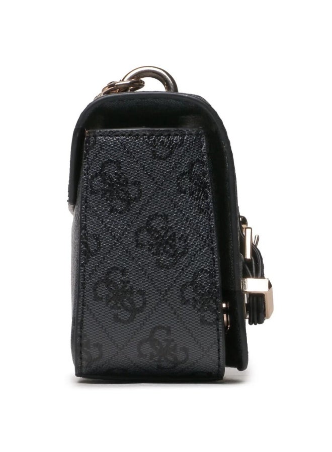 Guess Women’s Coal Black Crossbody Bag HWSG87 44780 – Sleek Compact Leather Design - Image 5