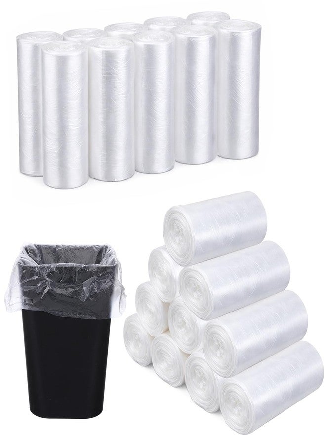 Xosjska 1000 Pcs / 10 Roll Sanitary Napkin Receptacle Liner Portable Trash Bags Sanitary Napkin Disposal Bags Bathroom Trash Bag Feminine Hygiene Disposal Bag Women Personal Supplies for Tampon (15.75 inches) - Image 1
