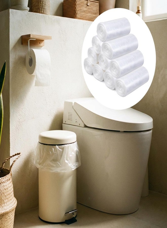 Xosjska 1000 Pcs / 10 Roll Sanitary Napkin Receptacle Liner Portable Trash Bags Sanitary Napkin Disposal Bags Bathroom Trash Bag Feminine Hygiene Disposal Bag Women Personal Supplies for Tampon (15.75 inches) - Image 3