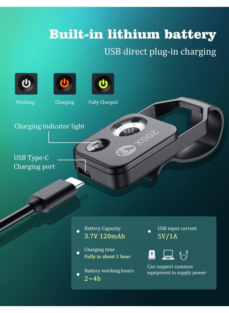 ميكروسكوب هاتف APEXEL مع عدسة CPL / ضوء LED ، مرفق كاميرا ميكروسكوب جيب Nano Zoom 200X مع مقطع عالمي لمعظم هاتف iPhone / Andriod - أفضل هدية للاستمتاع بميكروولد للأطفال والكبار - Image 4