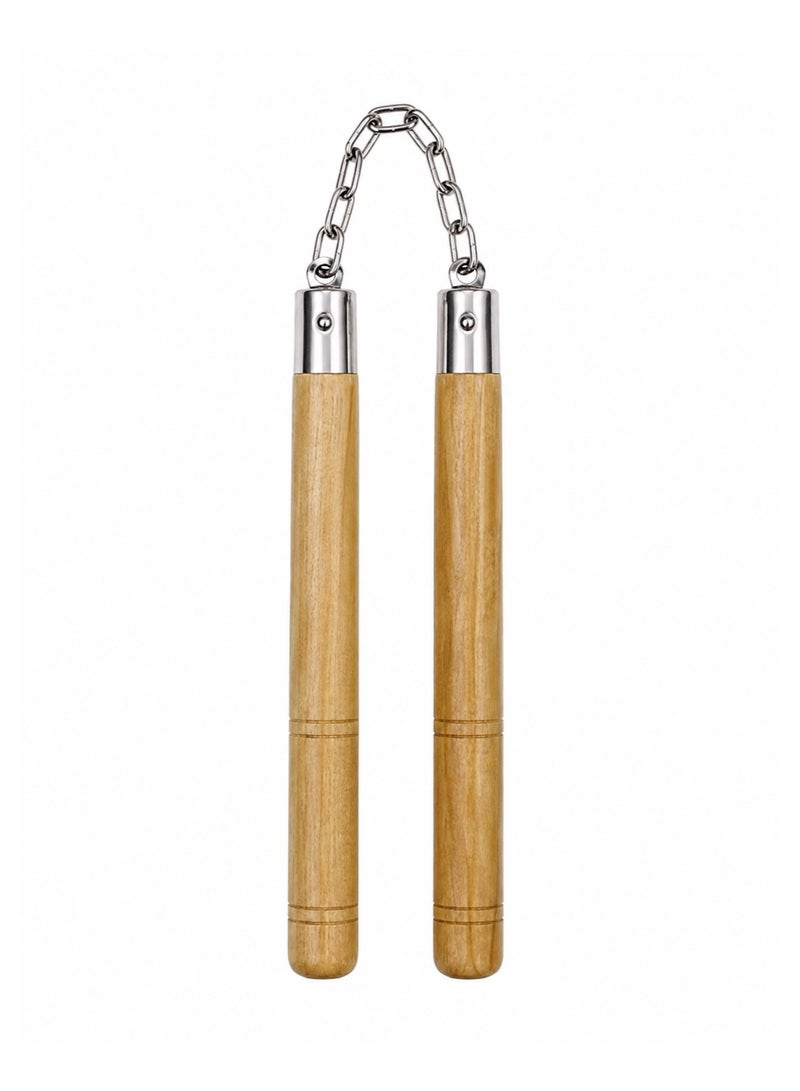 H PRO Wooden Nunchucks with Chain Link - Image 1