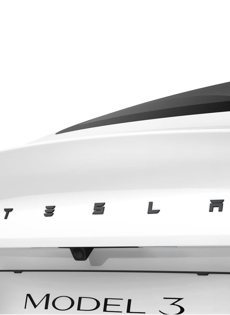 Spigen Rear Emblem Logo Full Cover for Tesla Model 3 2025 / 2024 Refresh (Highland) - Black  - Image 1