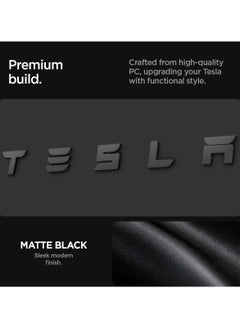 Spigen Rear Emblem Logo Full Cover for Tesla Model 3 2025 / 2024 Refresh (Highland) - Black  - Image 3