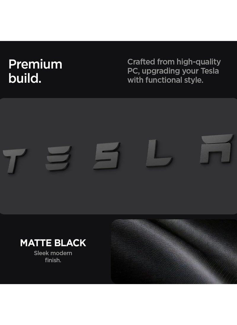 Spigen Rear Emblem Logo Full Cover for Tesla Model 3 2025 / 2024 Refresh (Highland) - Black  - Image 3