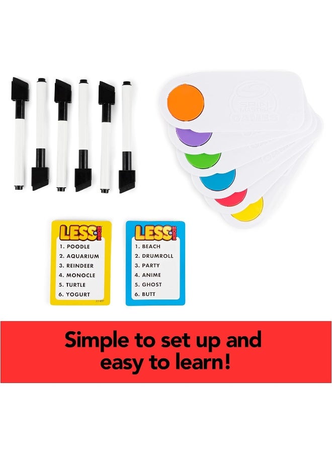 Spin Master Games Less is More, Party Board Game Fun Word Letter Card Game Funny Gift Toy Living Room Family Game Night, For Adults, Teens, And Kids Ages 8 And Up - Image 4